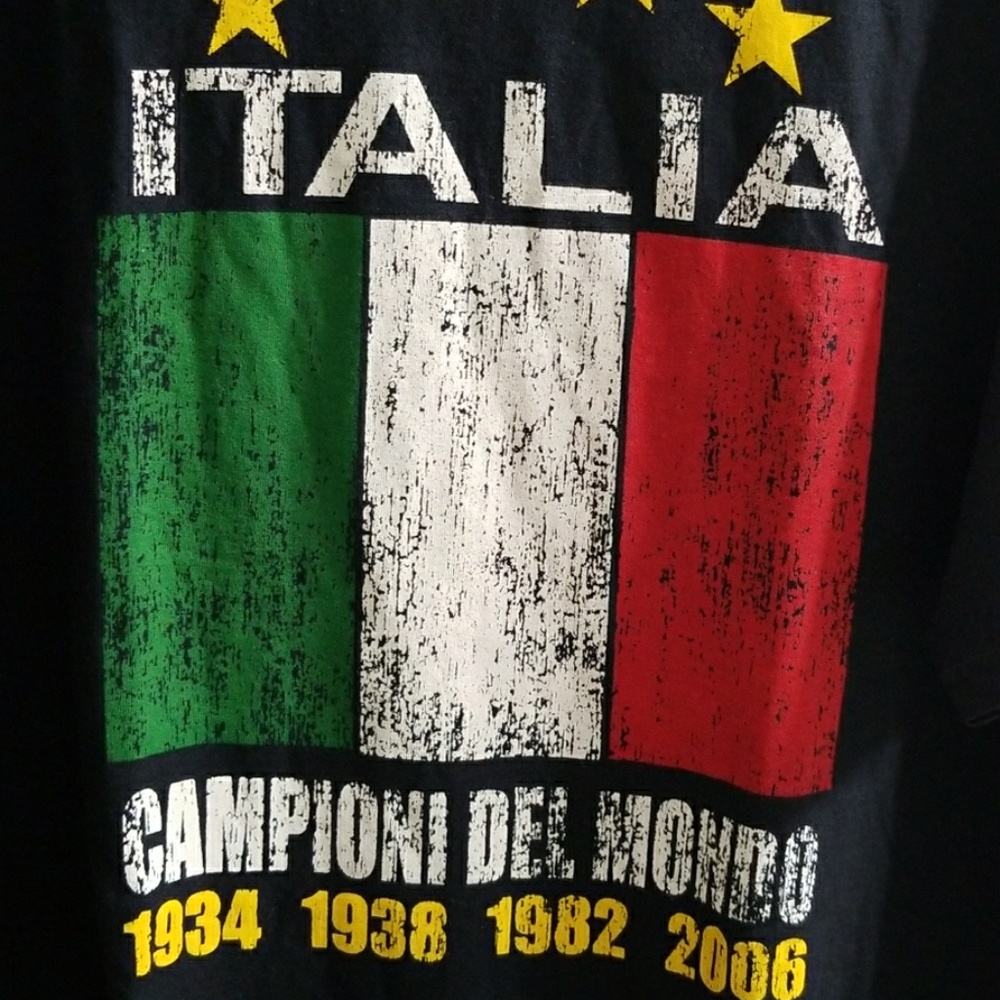 Italy soccer mens tshirt sz XL italia calcio